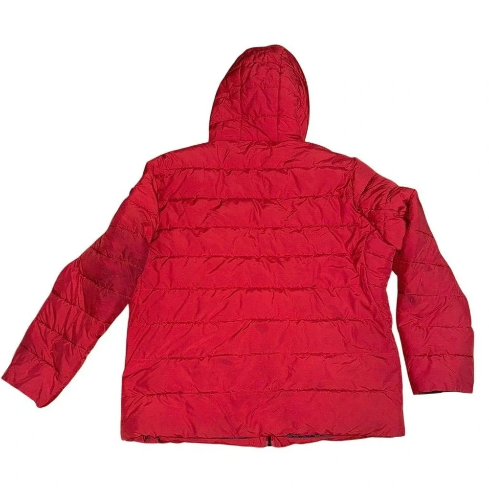 Michael Kors Men's Red Quilted‎ Puffer Jacket Size M recycled bottles some flaws